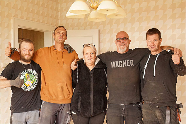 Ein Teil des Teams von Fachfirma Wagner aus Saarbrücken